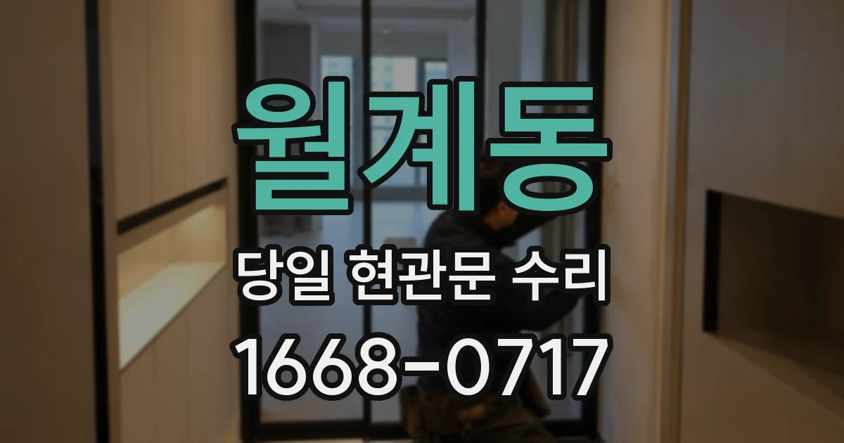 월계동 당일 현관문 수리
