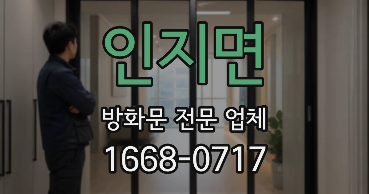 인지면 방화문 전문 업체