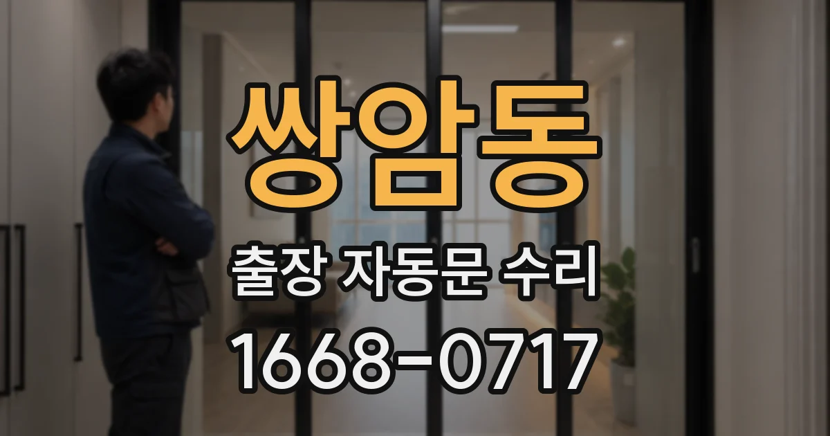 쌍암동 출장 자동문 수리