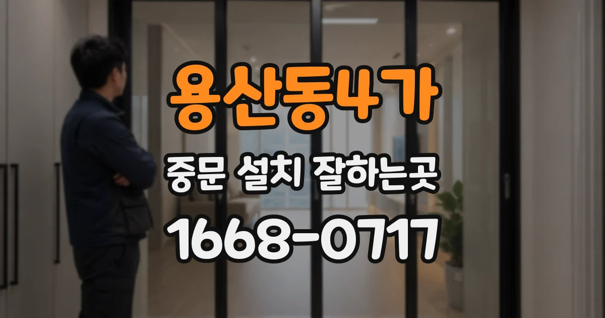 용산동4가 중문 설치 잘하는곳