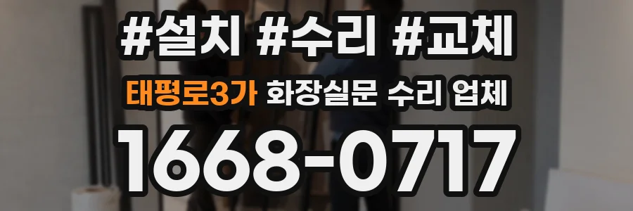 태평로3가 화장실문 수리 업체