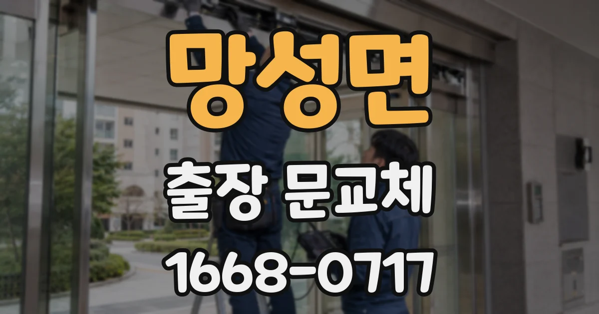 망성면 출장 문교체