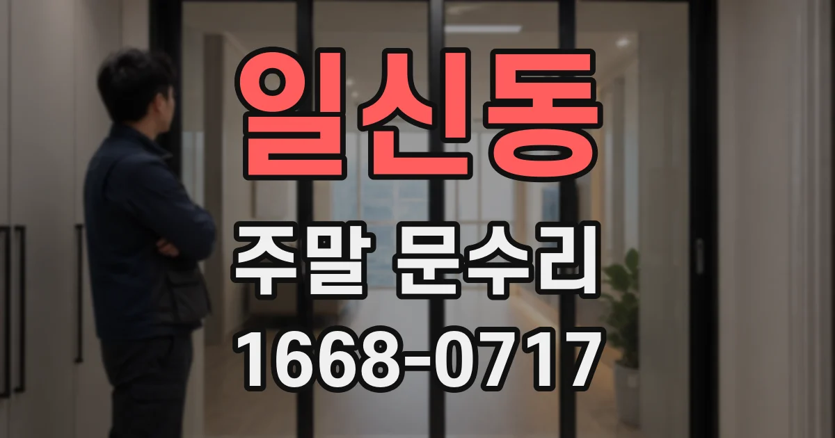 일신동 주말 문수리