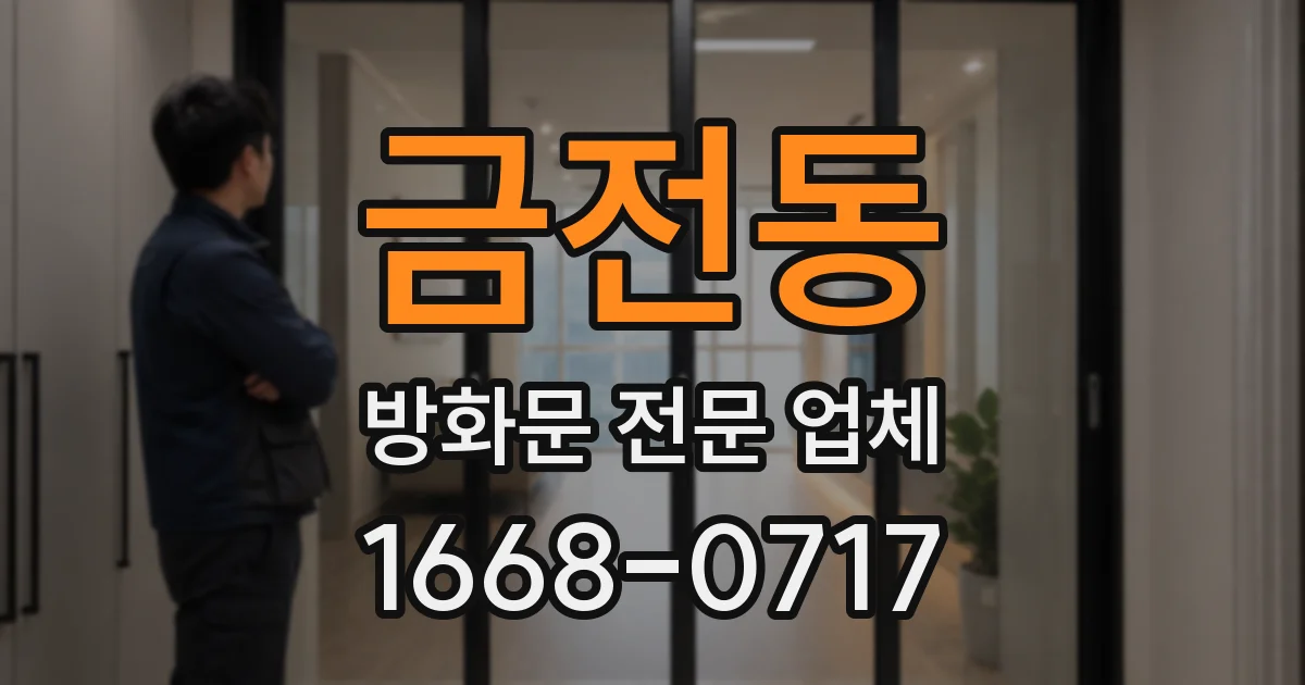 금전동 방화문 전문 업체