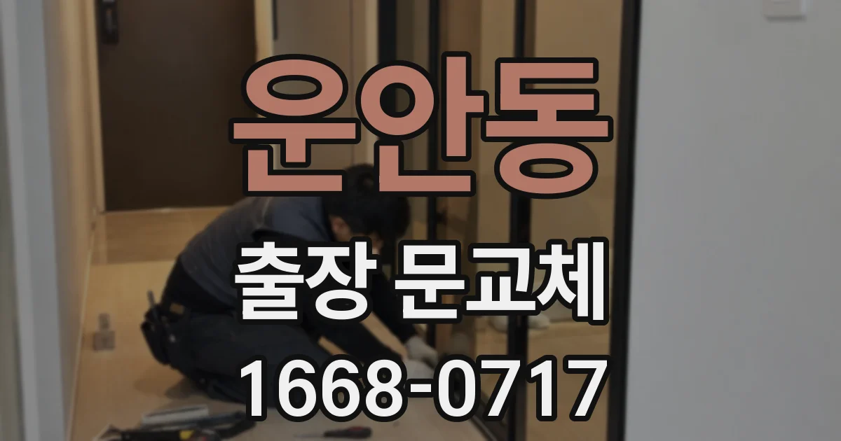 운안동 출장 문교체