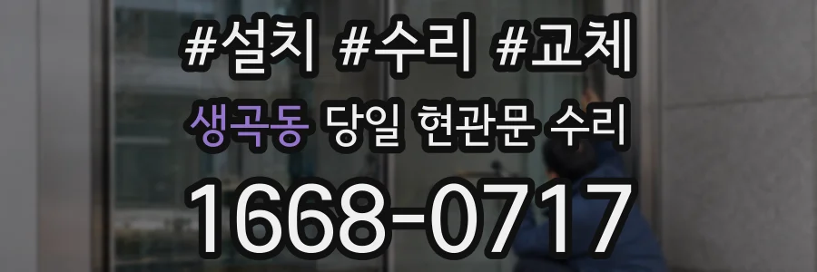 생곡동 당일 현관문 수리
