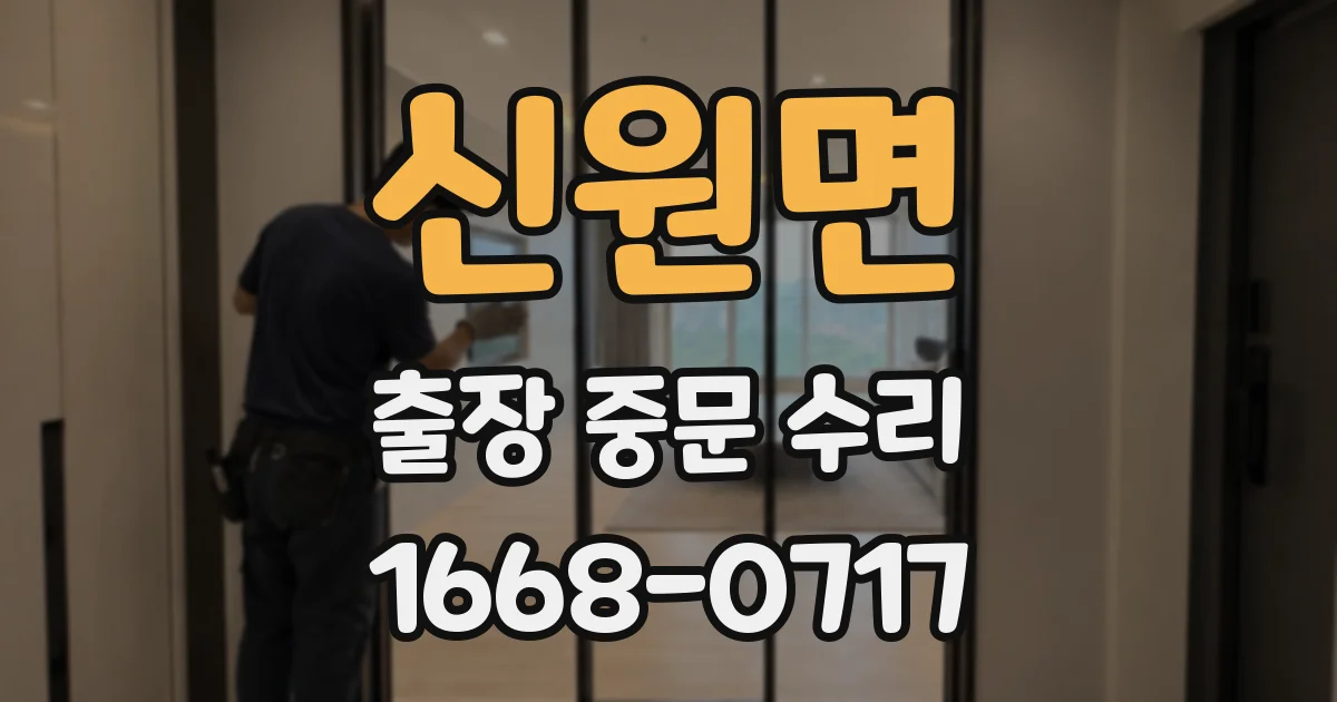 신원면 출장 중문 수리