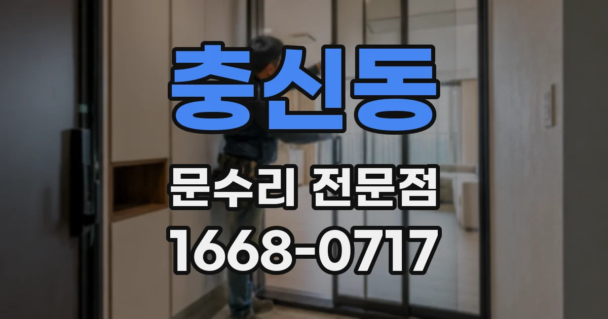 충신동 문수리 전문점
