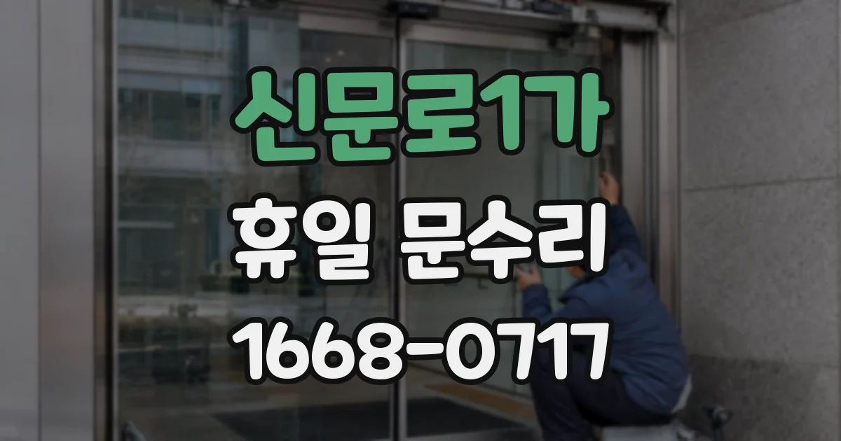 신문로1가 휴일 문수리