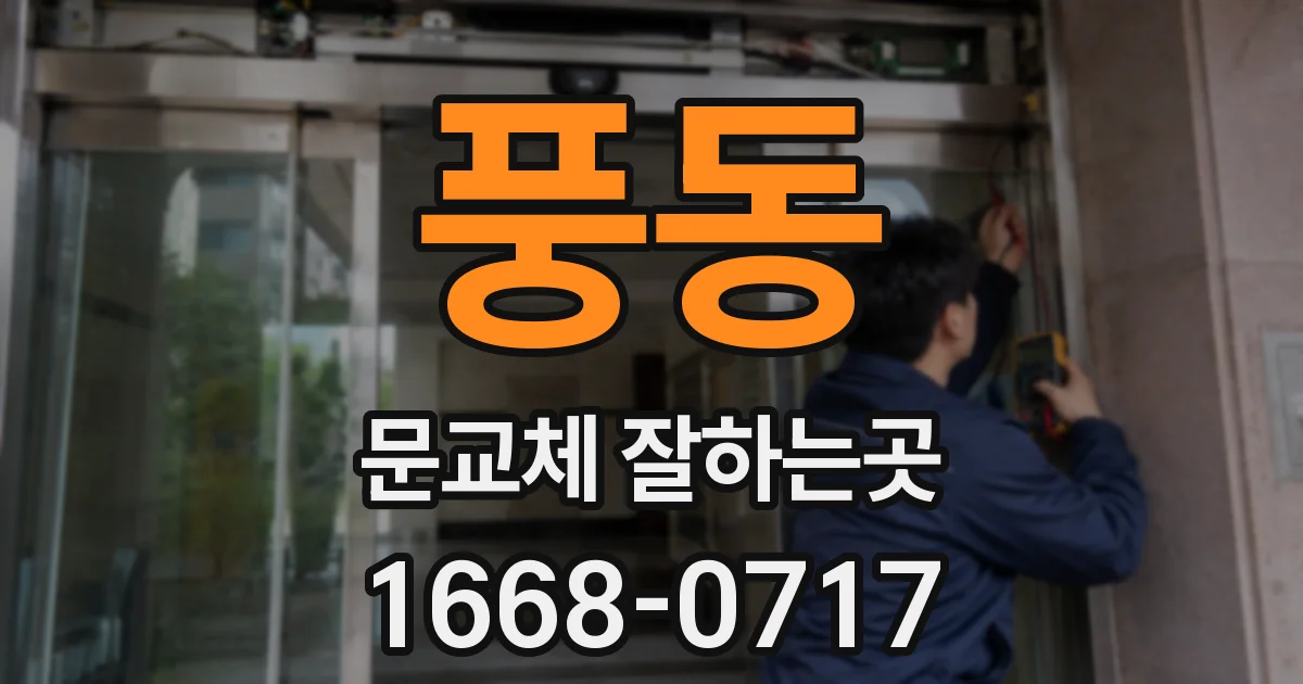 풍동 문교체 잘하는곳