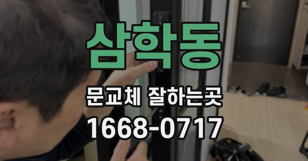 삼학동 문교체 잘하는곳