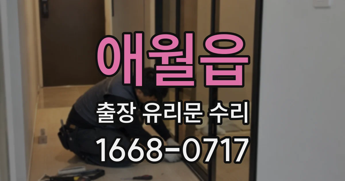 애월읍 출장 유리문 수리