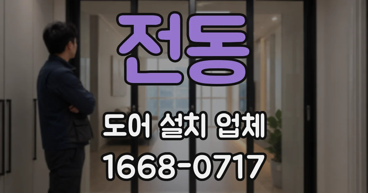 전동 도어 설치 업체
