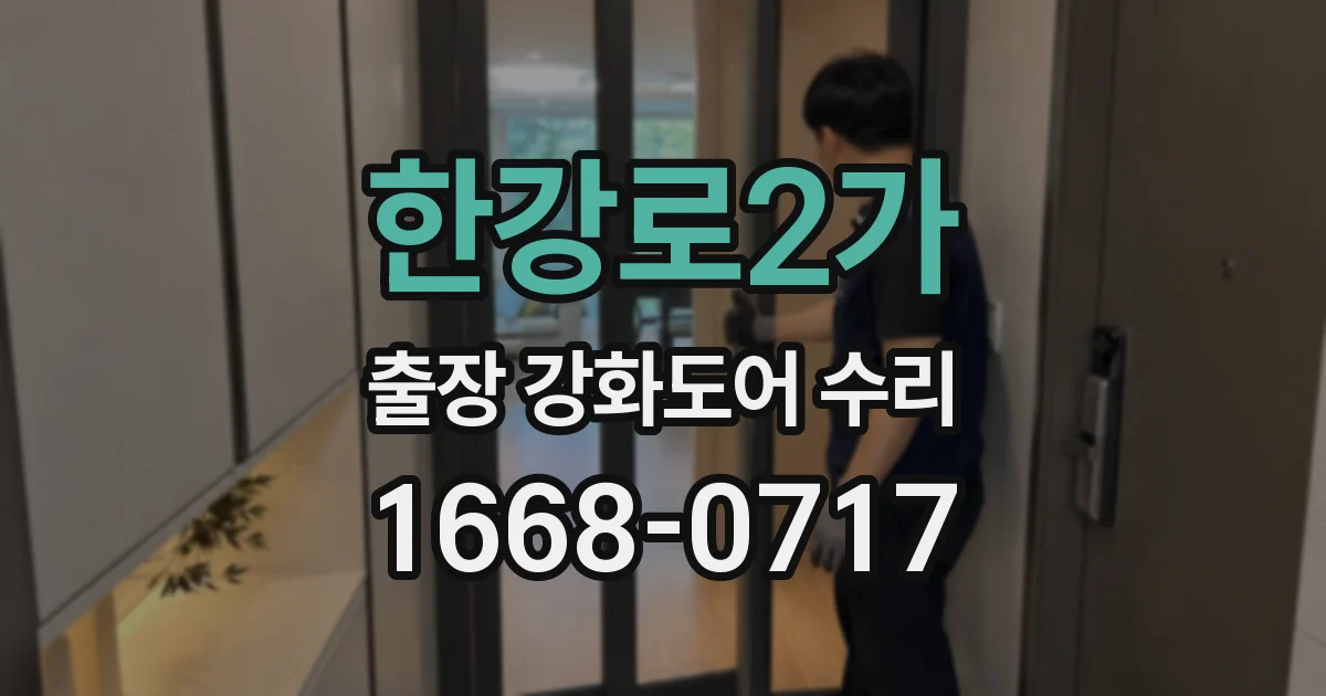 한강로2가 출장 강화도어 수리