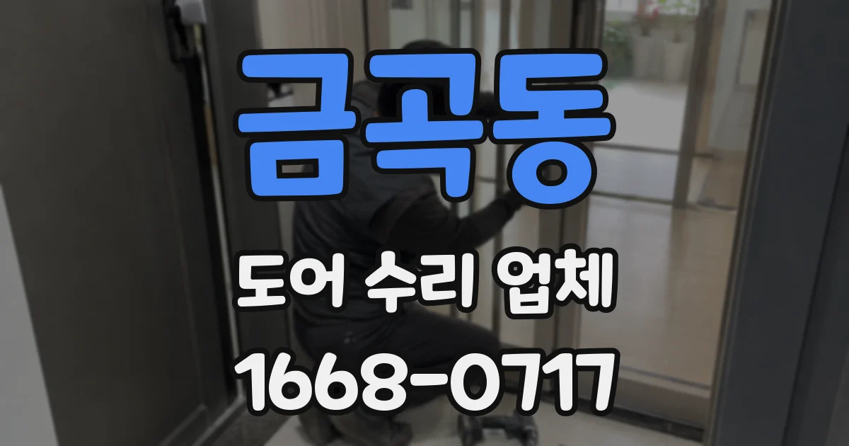 금곡동 도어 수리 업체
