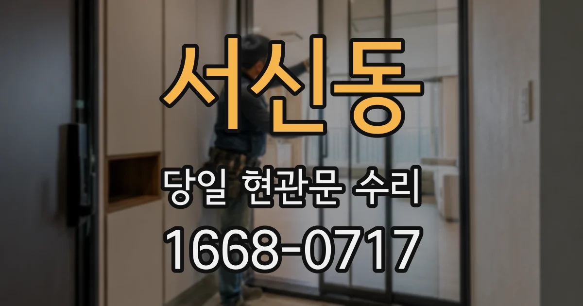 서신동 당일 현관문 수리