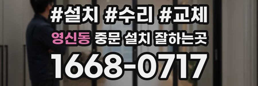 영신동 중문 설치 잘하는곳