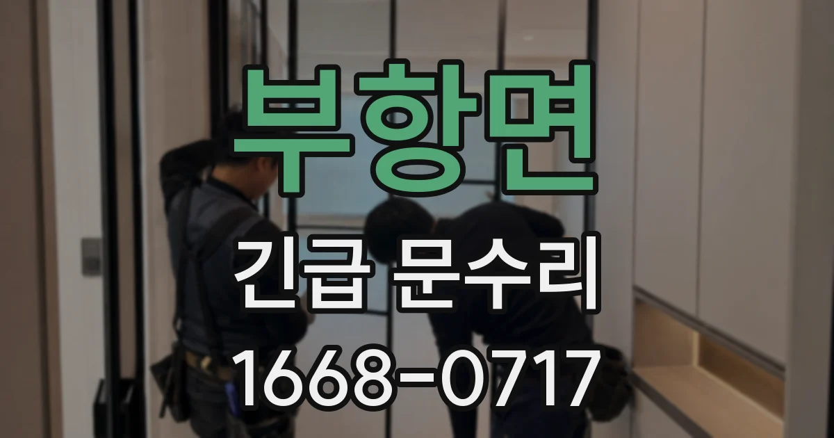 부항면 긴급 문수리