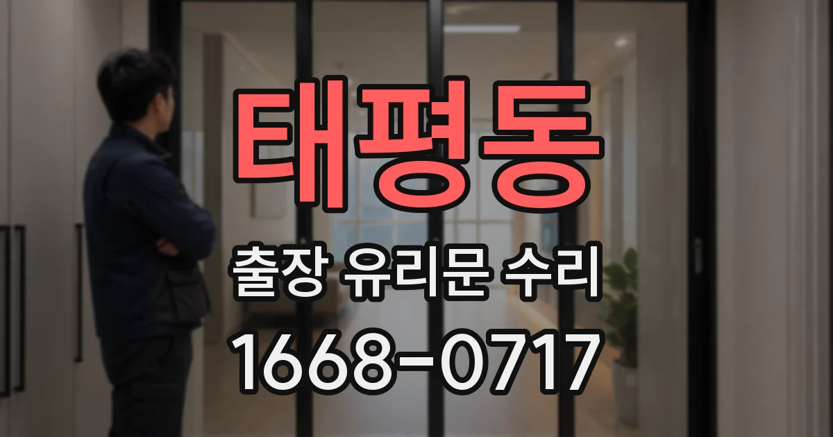 태평동 출장 유리문 수리
