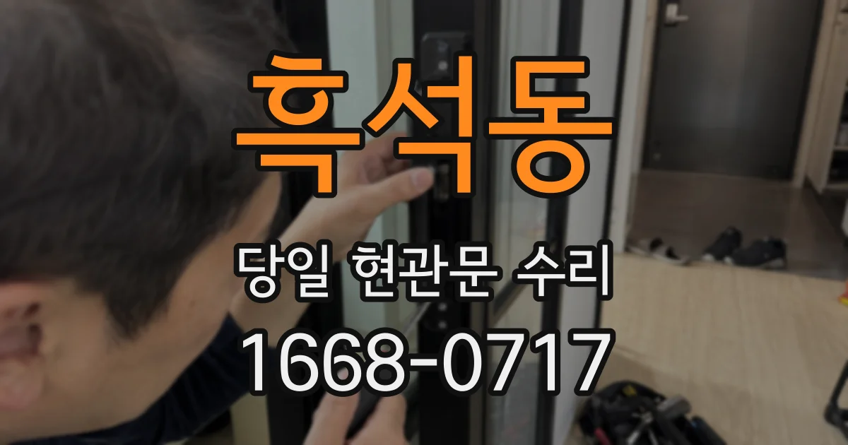 흑석동 당일 현관문 수리