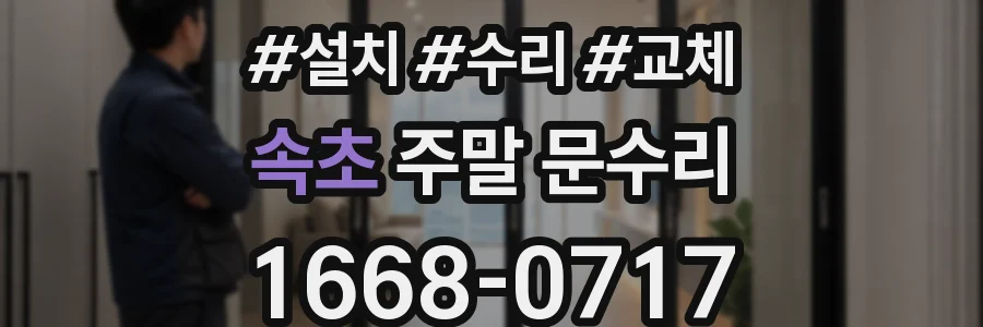 속초 주말 문수리