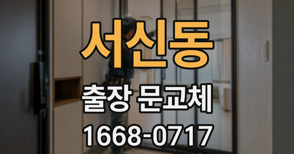 서신동 출장 문교체