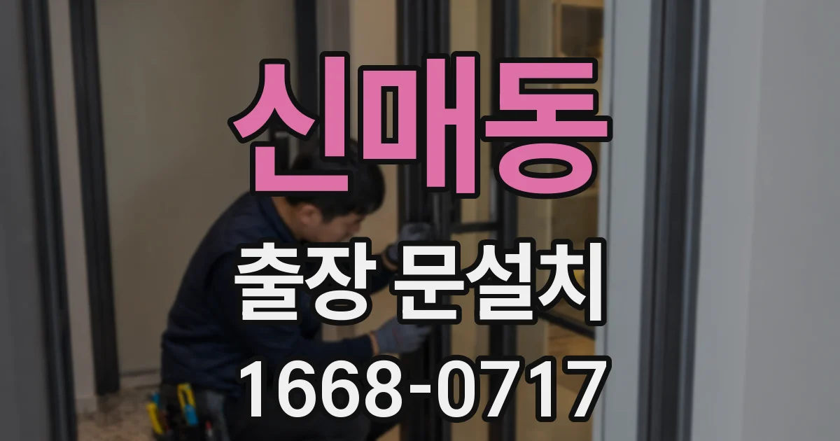 신매동 출장 문설치