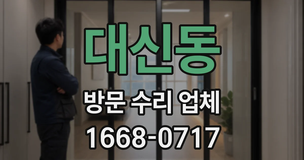 대신동 방문 수리 업체