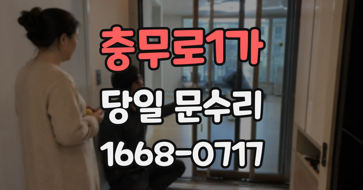 충무로1가 당일 문수리