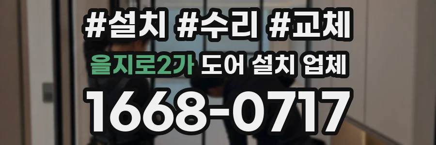을지로2가 도어 설치 업체