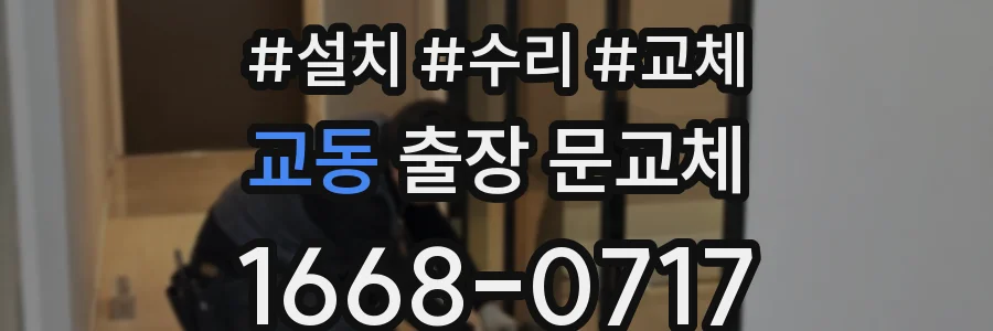 교동 출장 문교체
