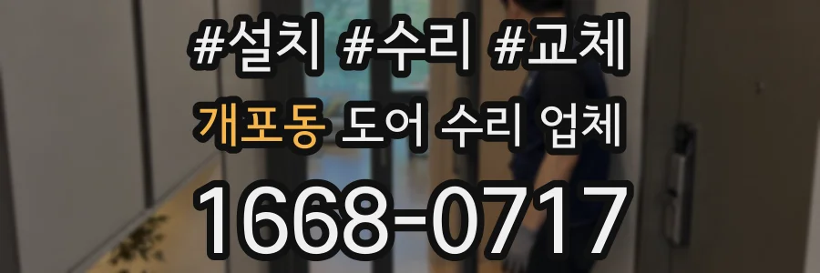 개포동 도어 수리 업체