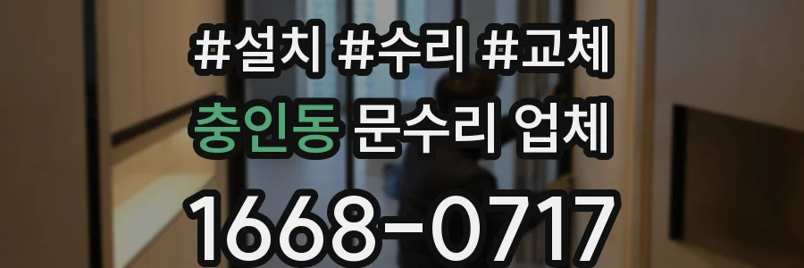 충인동 문수리 업체