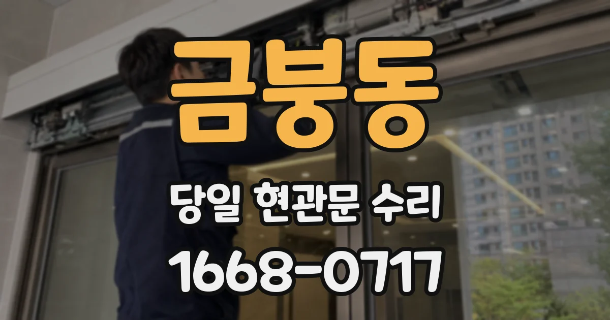 금붕동 당일 현관문 수리
