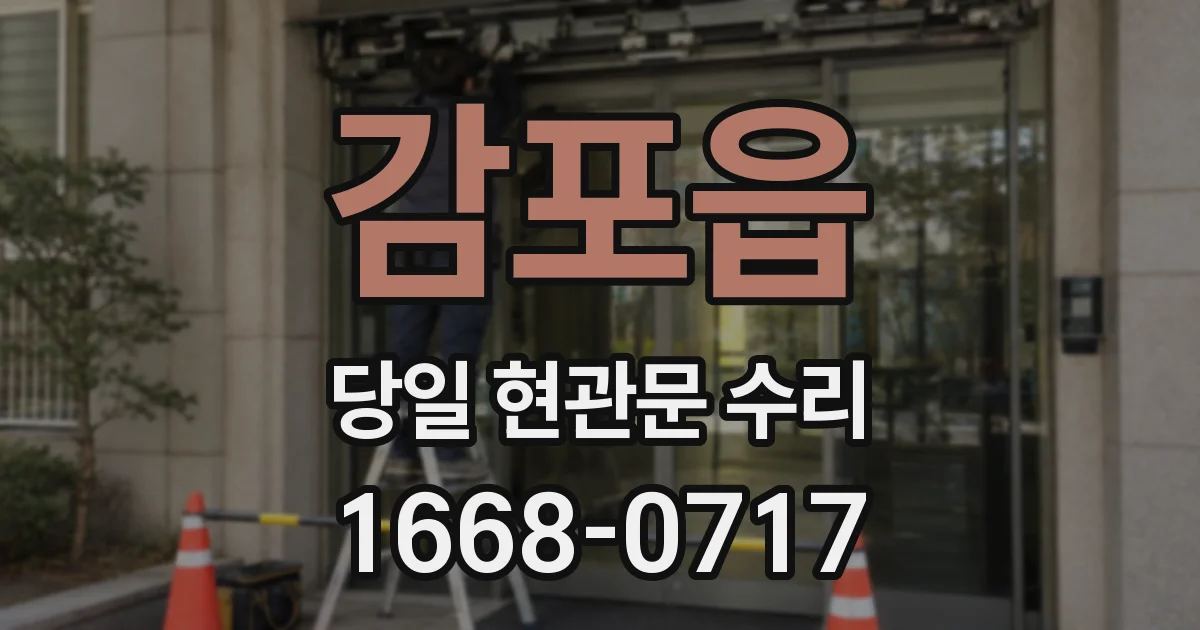 감포읍 당일 현관문 수리