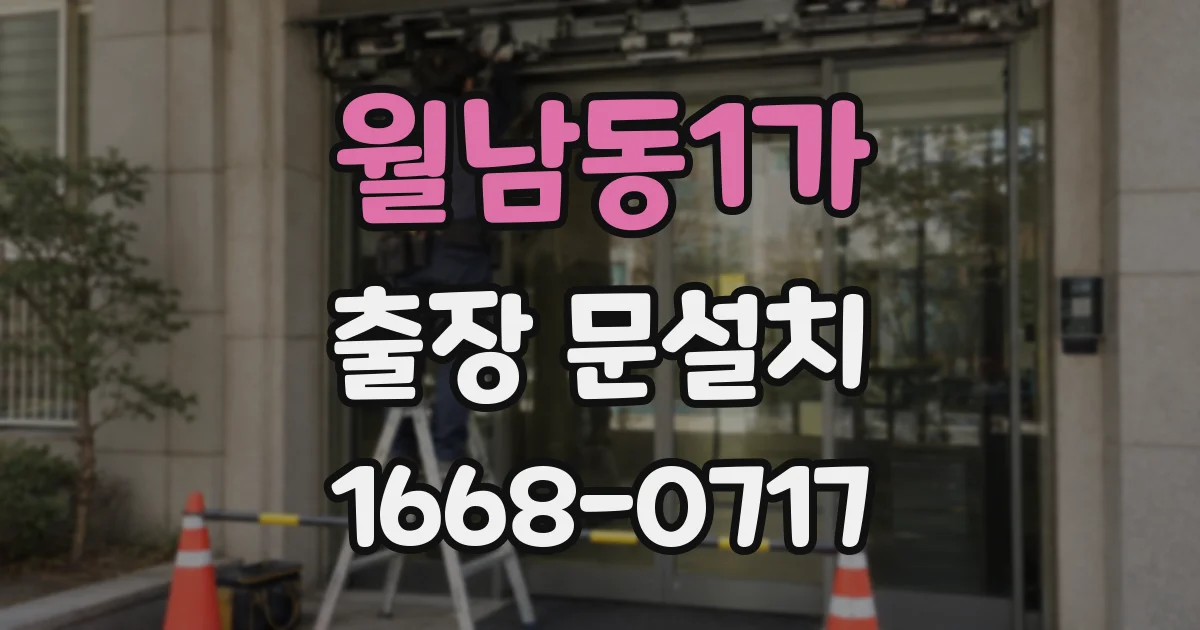 월남동1가 출장 문설치