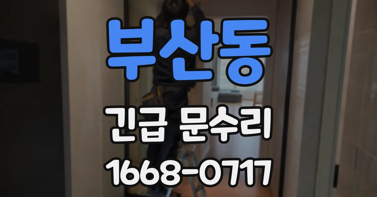부산동 긴급 문수리