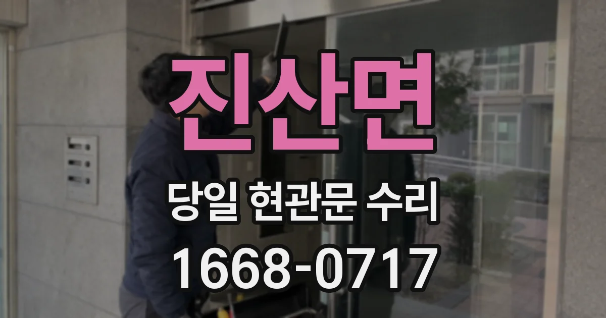 진산면 당일 현관문 수리