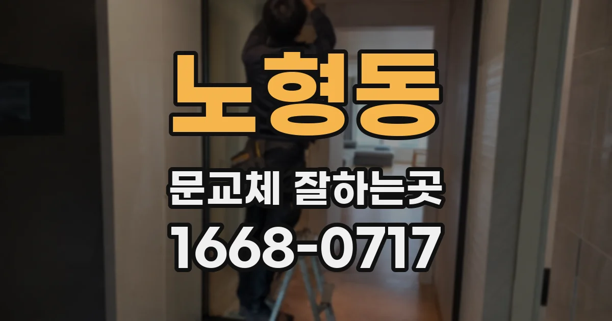 노형동 문교체 잘하는곳