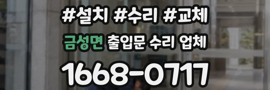 금성면 출입문 수리 업체