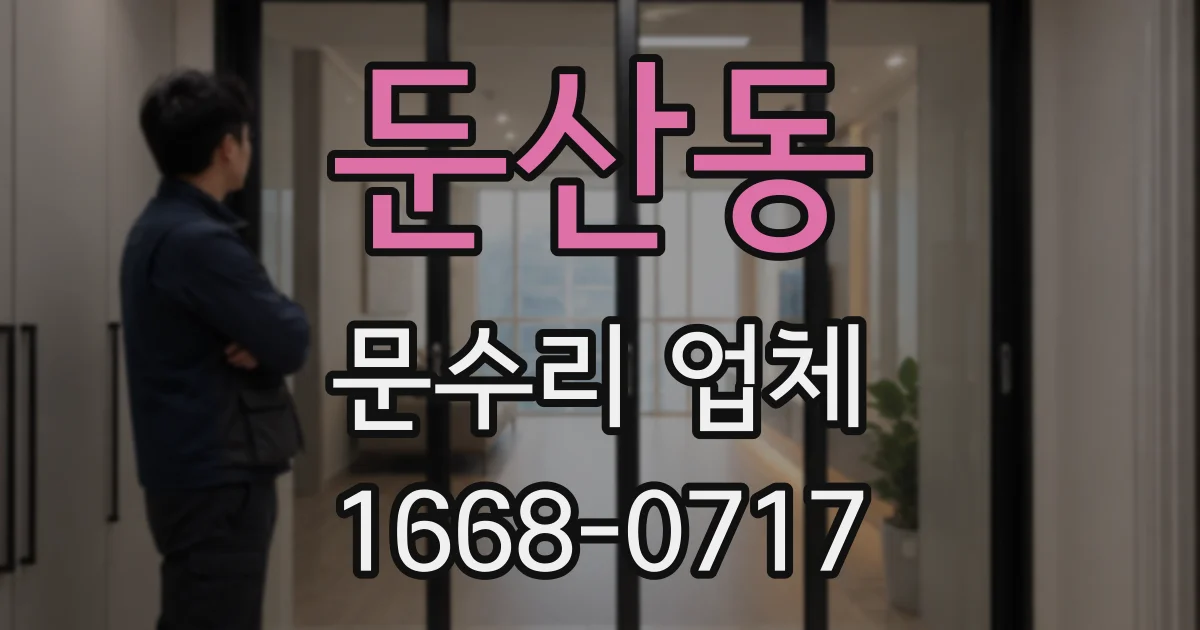 둔산동 문수리 업체