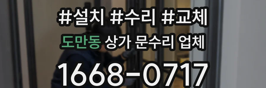 도만동 상가 문수리 업체