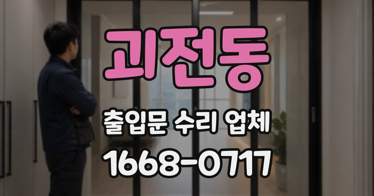 괴전동 출입문 수리 업체