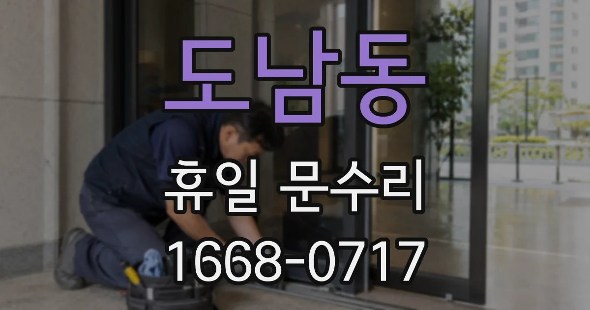 도남동 휴일 문수리