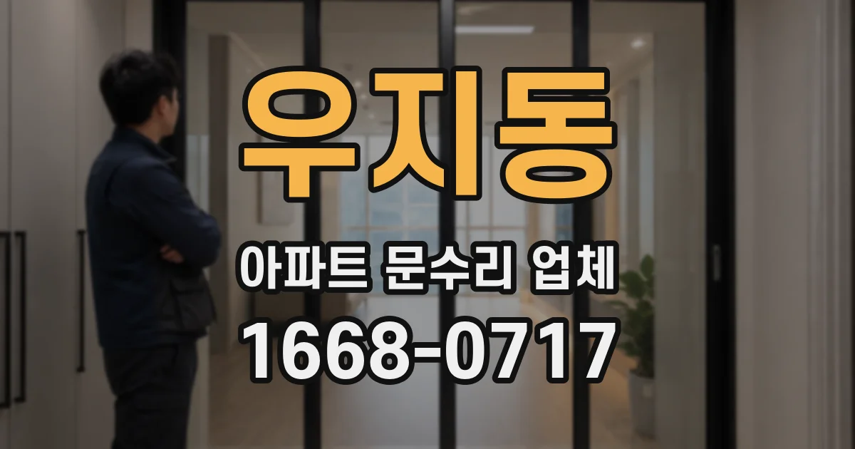 우지동 아파트 문수리 업체