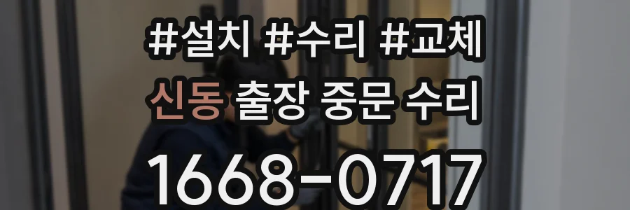신동 출장 중문 수리
