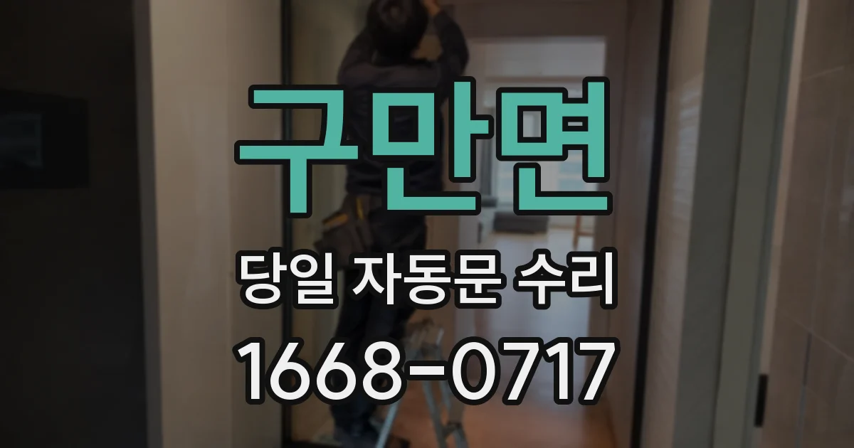 구만면 당일 자동문 수리