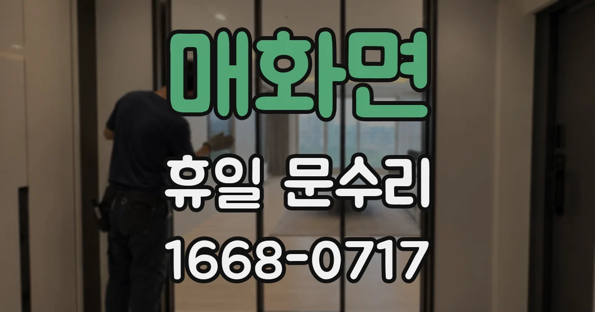 매화면 휴일 문수리
