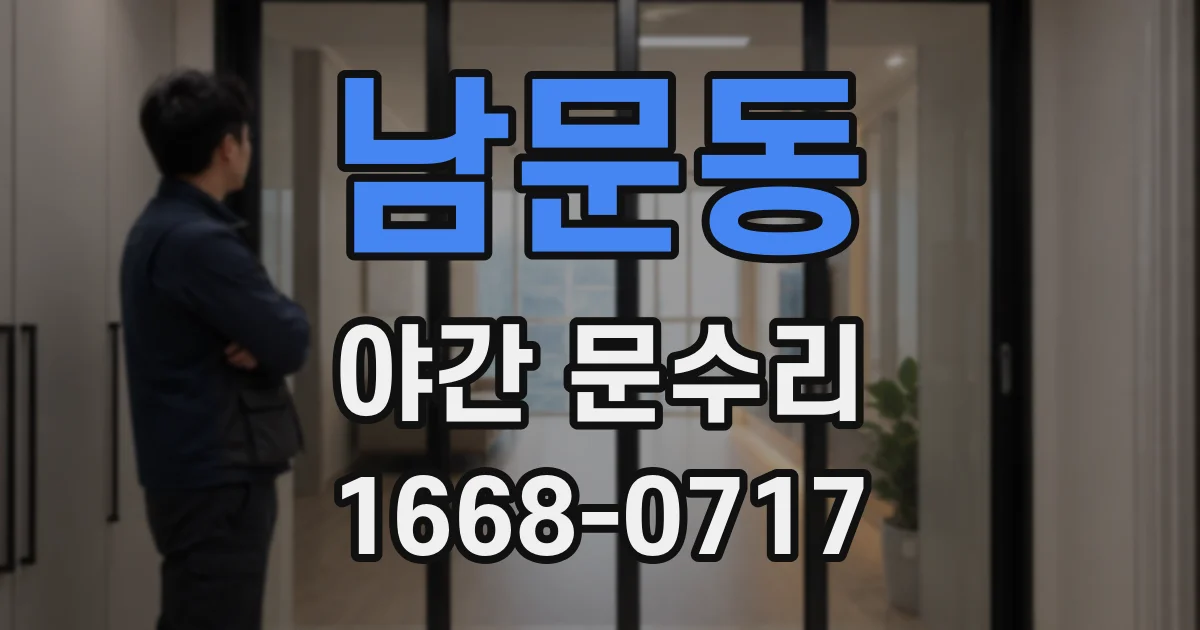 남문동 야간 문수리