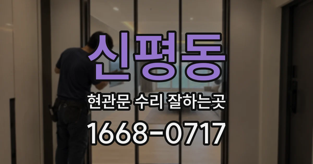 신평동 현관문 수리 잘하는곳